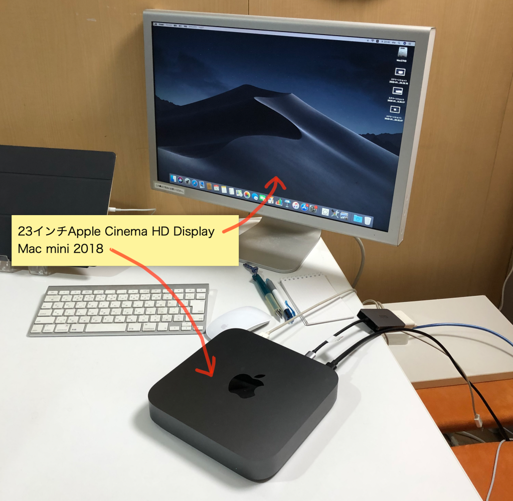Mac mini2018をCinema Displayに繋ぐ。 | knotslog